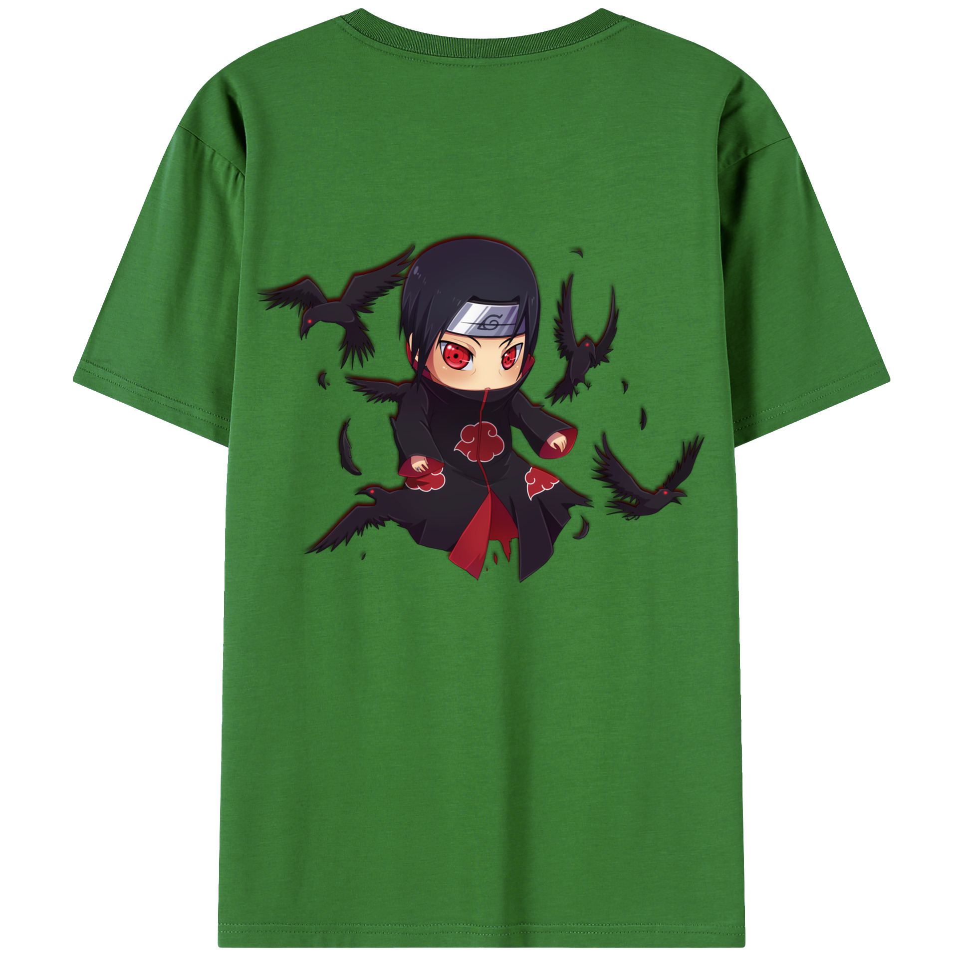 （画像用） NARUTO -ナルト- うちは イタチ Uchiha Itachi レディース半袖Tシャツ(バックプリント)